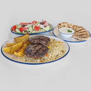 Homemade Bifteki Plate