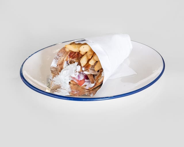 Chicken Gyro Pita Wrap.